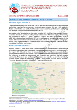 Wheatbelt Regional Activity Report