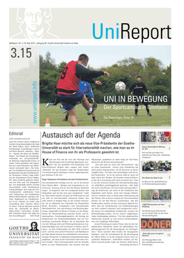 Unireport Ausgabe 03-2015 | Goethe-Universität Frankfurt