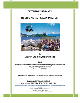 Hemkund Ropeway Project