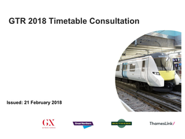 GTR 2018 Timetable Consultation
