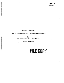 World Bank Document