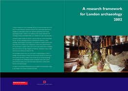 Research Framework for London Archaeology MOLA 2002