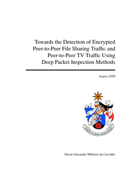 Towards the Detection of Encrypted Peer-To-Peer File Sharing Traffic