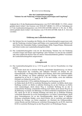 Selenter See Mit Niederung Zwischen Fargau Und Pratjau Und Umgebung