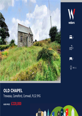 Old Chapel, Trewassa. Details April 2021