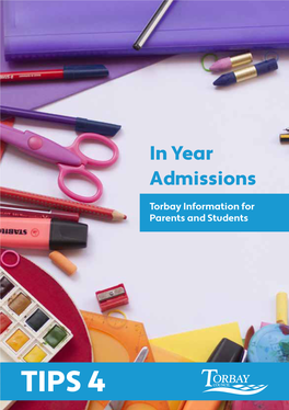 TIPS 4 Booklet in Year School Admissions