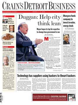 Duggan: Help City Think Lean