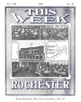 This Week in Rochester