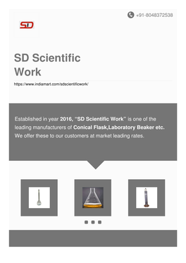 SD Scientific Work