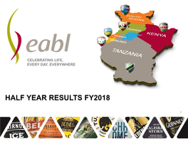 EABL 2018 Half Year Results