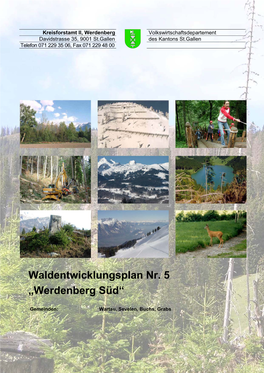 Waldentwicklungsplan Nr. 5 „Werdenberg Süd“