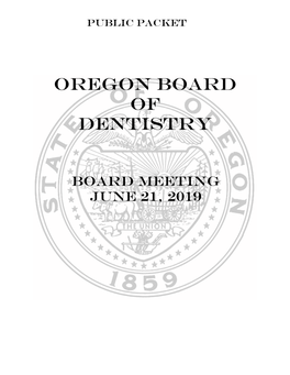 Oregon Board of Dentistry