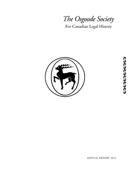 The Osgoode Society for Canadian Legal History