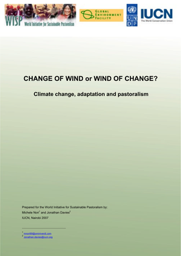 CHANGE of WIND Or WIND of CHANGE?