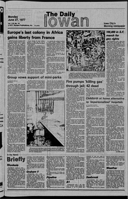 Daily Iowan (Iowa City, Iowa), 1977-06-27