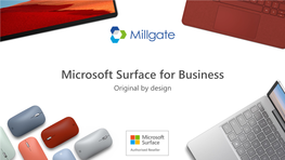 Microsoft Surface for Business 2020 Portfolio