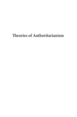 Critical Theory and Authoritarian Populism