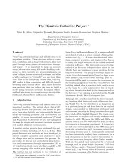 The Beauvais Cathedral Project ∗