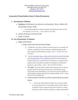 Easements II HANDOUT