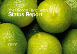 The National Plant Health the National Plant Health Status Report Status Report