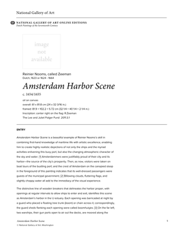 Amsterdam Harbor Scene C