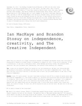 The Creative Independent
