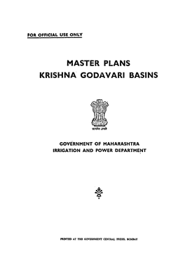 Master Plans Krishna Godavari Basins