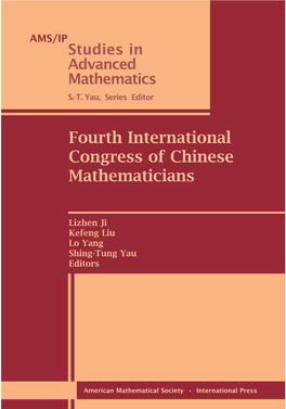 Fourth International Congress of Chinese Mathematicians