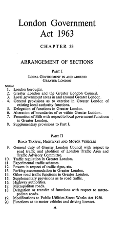 London Government Act 1963