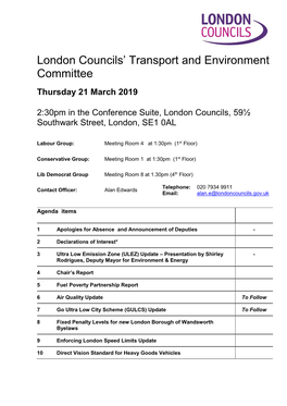 London Councils' Transport and Environment Committee