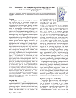 Geochemistry and Updated Geology of the Squall–Varnson Lakes Area, West-Central Manitoba (Part of NTS 63K16) by S