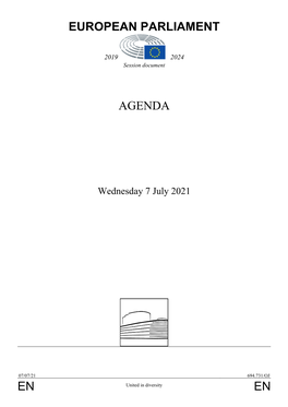 En En European Parliament Agenda