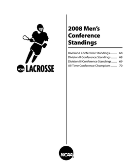 2008 Men's Conference Standings