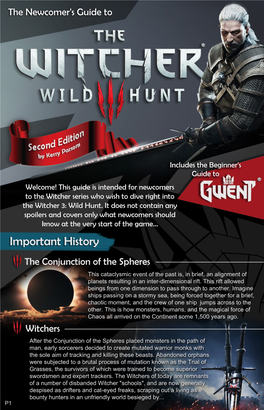 The Newcomer's Guide to the Witcher 3: Wild Hunt