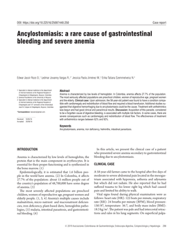 A Rare Cause of Gastrointestinal Bleeding and Severe Anemia