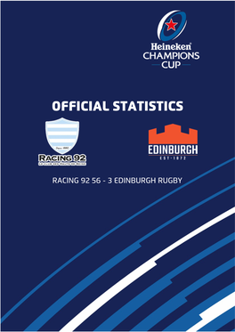 Official Match Statistics
