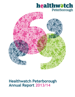 Healthwatch Peterborough Jj Annual Report 2013/14