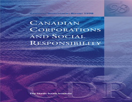 Canadian Corporations and Social Responsibility