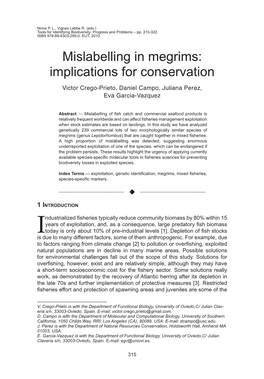 Mislabelling in Megrims: Implications for Conservation