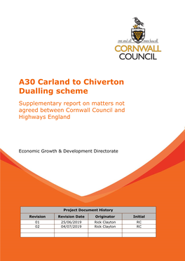 A30 Carland to Chiverton Dualling Scheme