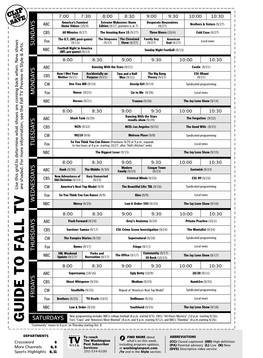 GUIDE to FALL TV ❋ “Community” Moves to 8 P.M