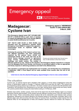 Madagascar: Cyclone Ivan