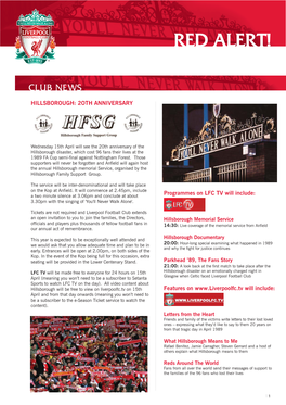 Red Alert! Newsletter March-April