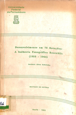 A Indústria Fonográfica Rozenblit '^*5 (1953 - 1964)