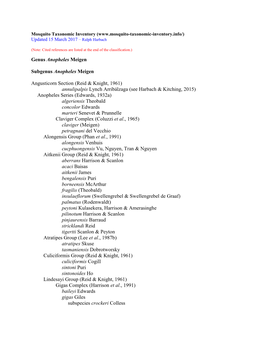 Anopheles Classification.Pdf