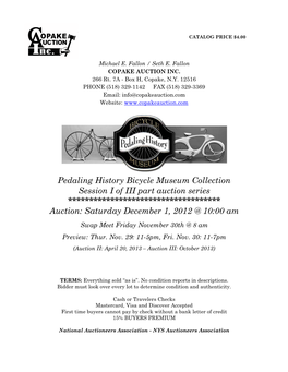 Pedaling History Bicycle Museum Collection