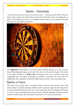 Darts - Overview 