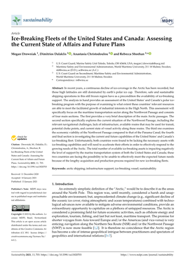 Ice-Breaking Fleets of the United States and Canada: Assessing the Current State of Affairs and Future Plans