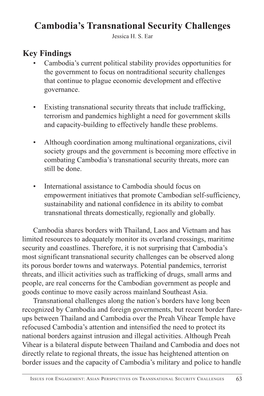 Cambodia's Transnational Security Challenges