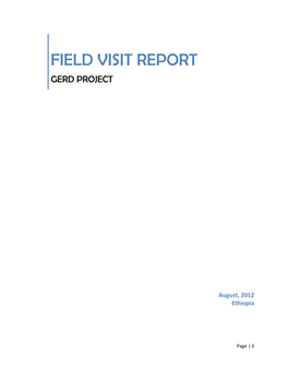 Field Visit Report